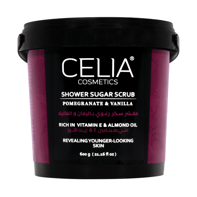 CELIA SHOWER SUAGR SCRUB POMEGRANATE & VANILLA 600 g