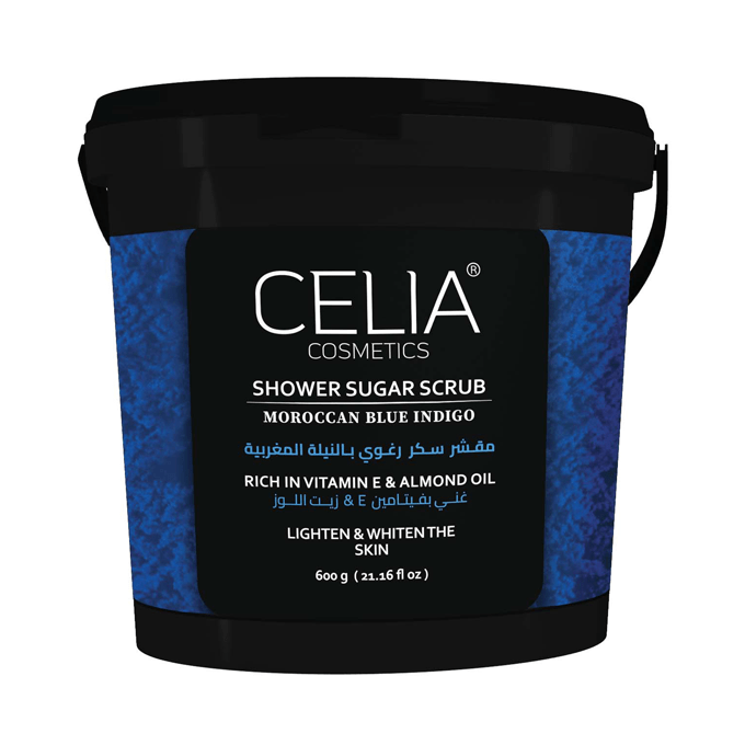 CELIA SHOWER SUGAR SCRUB MOROCCAN BLUE INDIGO 600 g