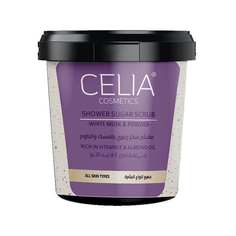 CELIA SHOWER SUAGR SCRUB WHITE MUSK & POWDER 600 g