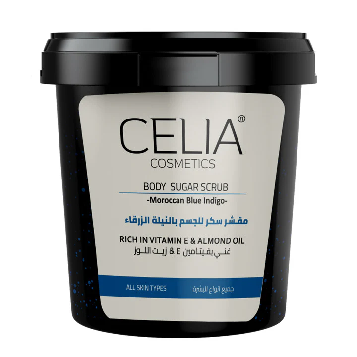 CELIA BODY SUGAR SCRUB MOROCCAN BLUE INDIGO 600 g