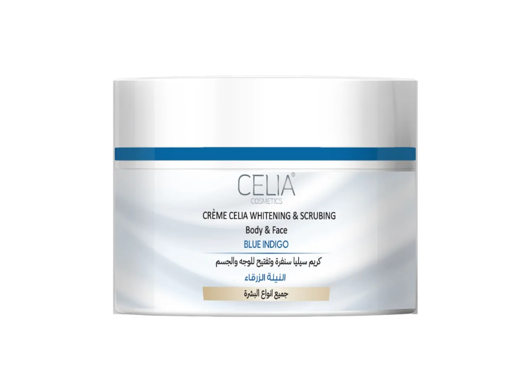 CELIA CREME CELIA WHITENING & SCRUBING Body & Face BLUE INDIGO 500 ml