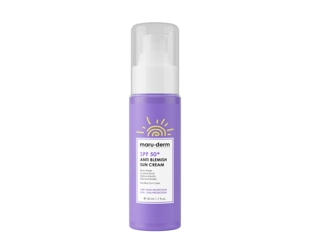 maru.derm SPF 50+ ANTI BLEMISH SUN CREAM 50 ml