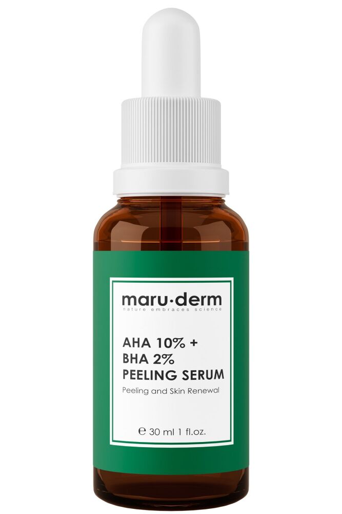 maru.derm AHA 10% + BHA 2% PEELING SERUM 30 ml مارو.ديرم سيروم ال AHA 10% و BHA 2% للتقشير - 30 مل