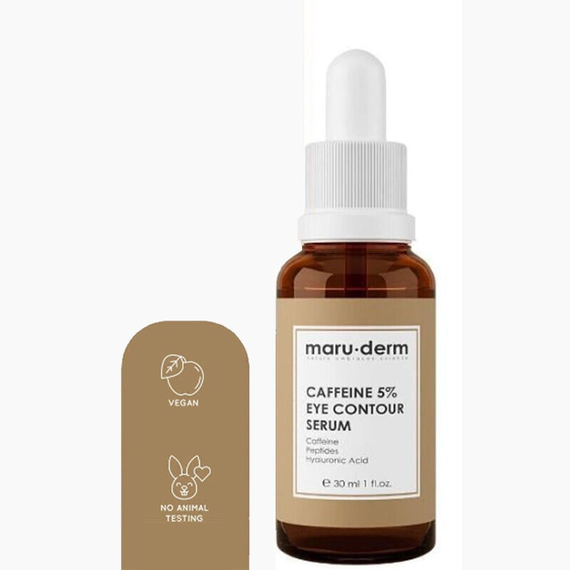 maru.derm CAFFEINE 5% EYE CONTOUR SERUM 30 ml. مارو.ديرم سيروم الهايلورونيك اسيد و الكافيين 5% للعين - 30 مل