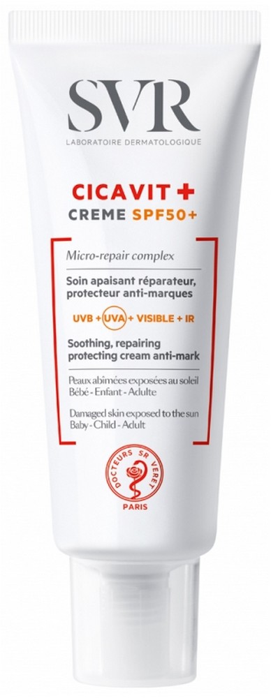 SVR CREME SPF50+ CICAVIT+ 40ml كريم سيكافيت مرمم ومهدئ بعامل حماية 50 - 40 مل 