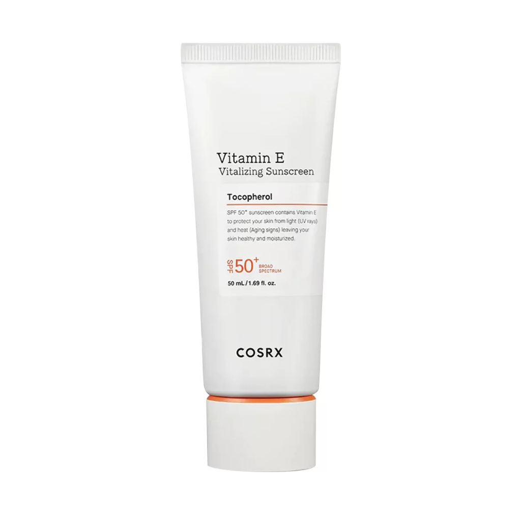 COSRX Vitamin E Vitalizing Sunscreen Tocopherol SPF50+ 50 mL  كوزركس كريم واقي الشمس بفيتامين E +50 50 مل