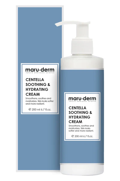 maru.derm CENTELA SOOTHING & HYDRATING CREAM 200 ml مارو.ديرم كريم مرطب و مهدئ للبشرة بالسينتيلا - 200 مل