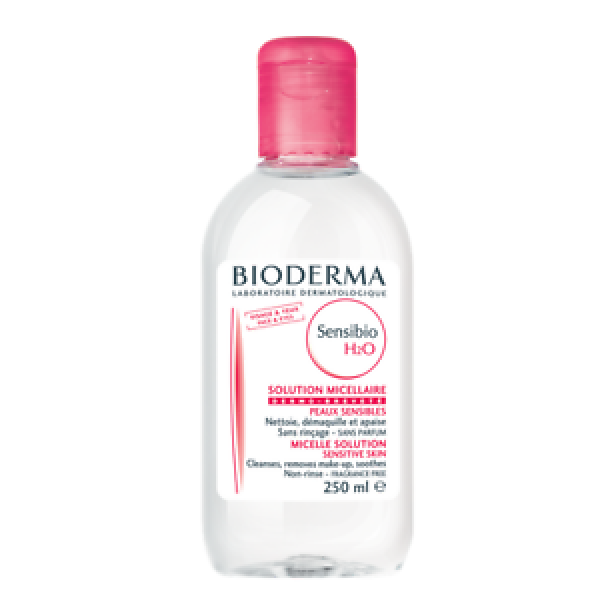 BIODERMA sensibio H2O 250ml بيوديرما سينسيبيو ماء ميسيلار اتش تو او مزيل المكياج للبشرة الحساسة 250مل
