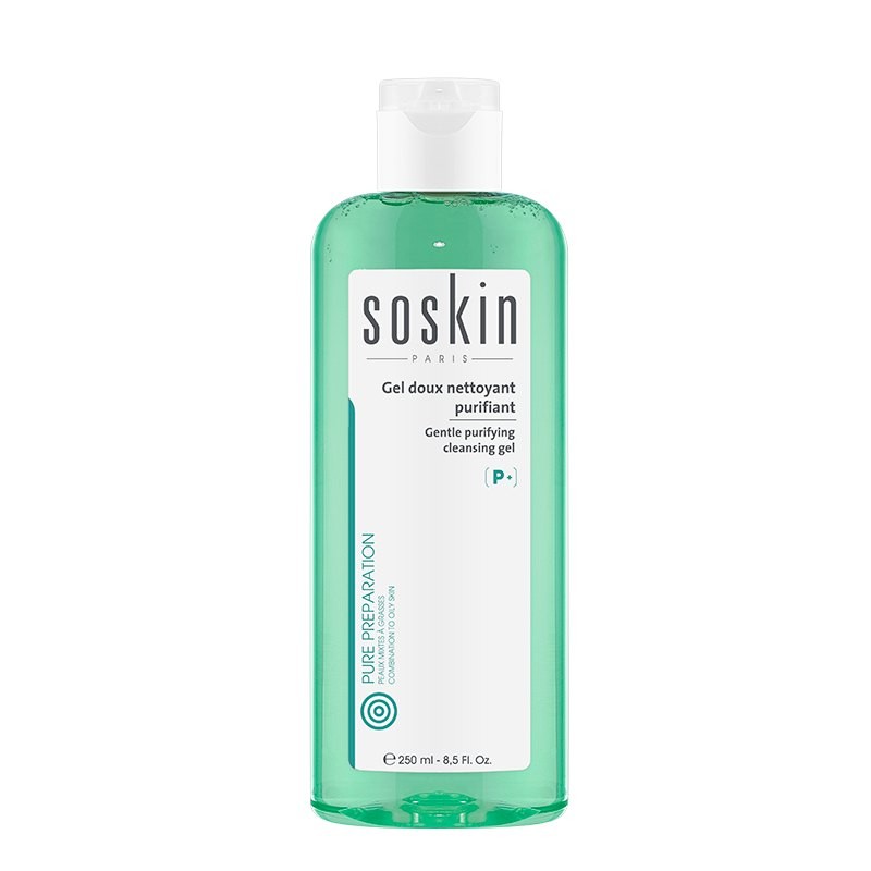 Soskin Gentle purifying cleansing gel 250ml سوسكن غسول منقي لطيف على البشرة 250 مل