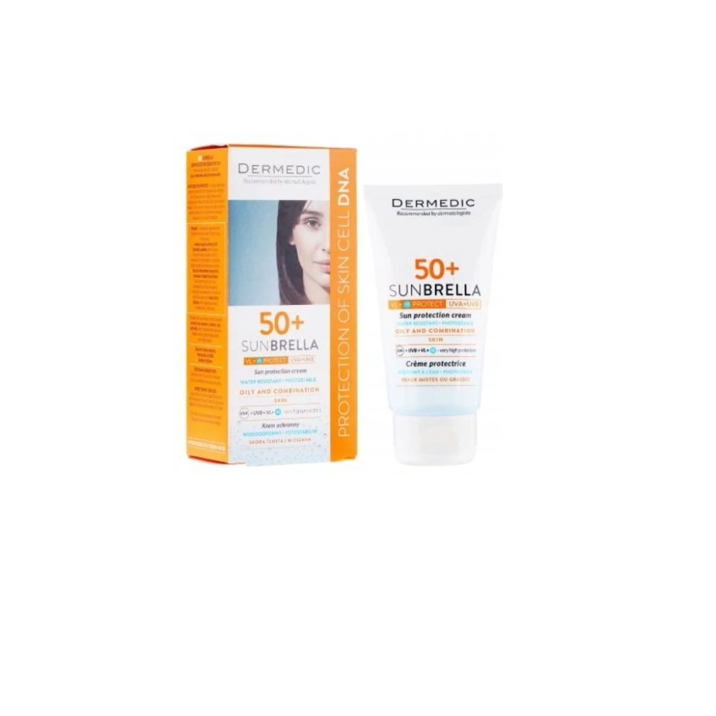 dermedic sunbrella spf 50 oily and combination skin one pcs 50ml