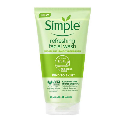 simple refreshing facial wash 150ml
