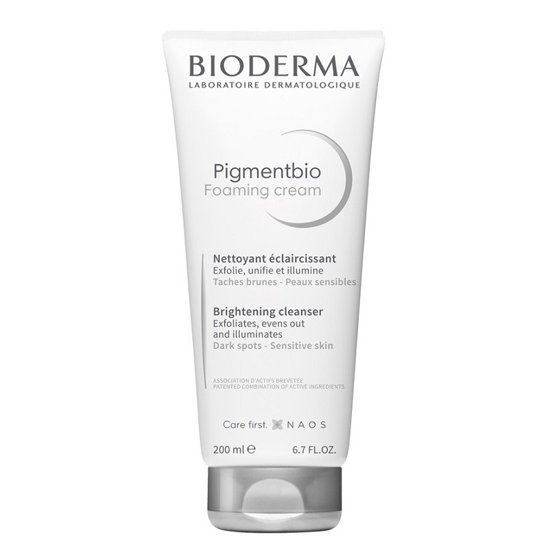 bioderma pigmentbio foaming cream 200ml بايوديرما بيجمنتبيو كريم رغوي للتنظيف والتقشير والتفتيح 200مل