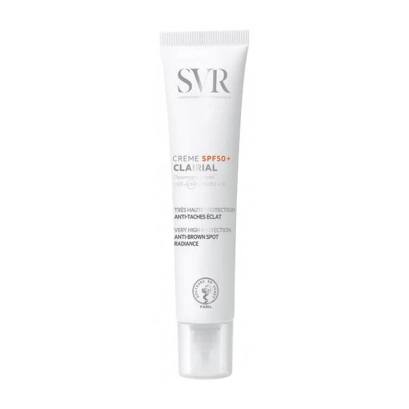SVR CLAIRIAL Creme spf 50+ 40ml اس في ار كريم واقي شمسي للبقع الداكنة - 40 مل مع واقي شمس بحماية +50