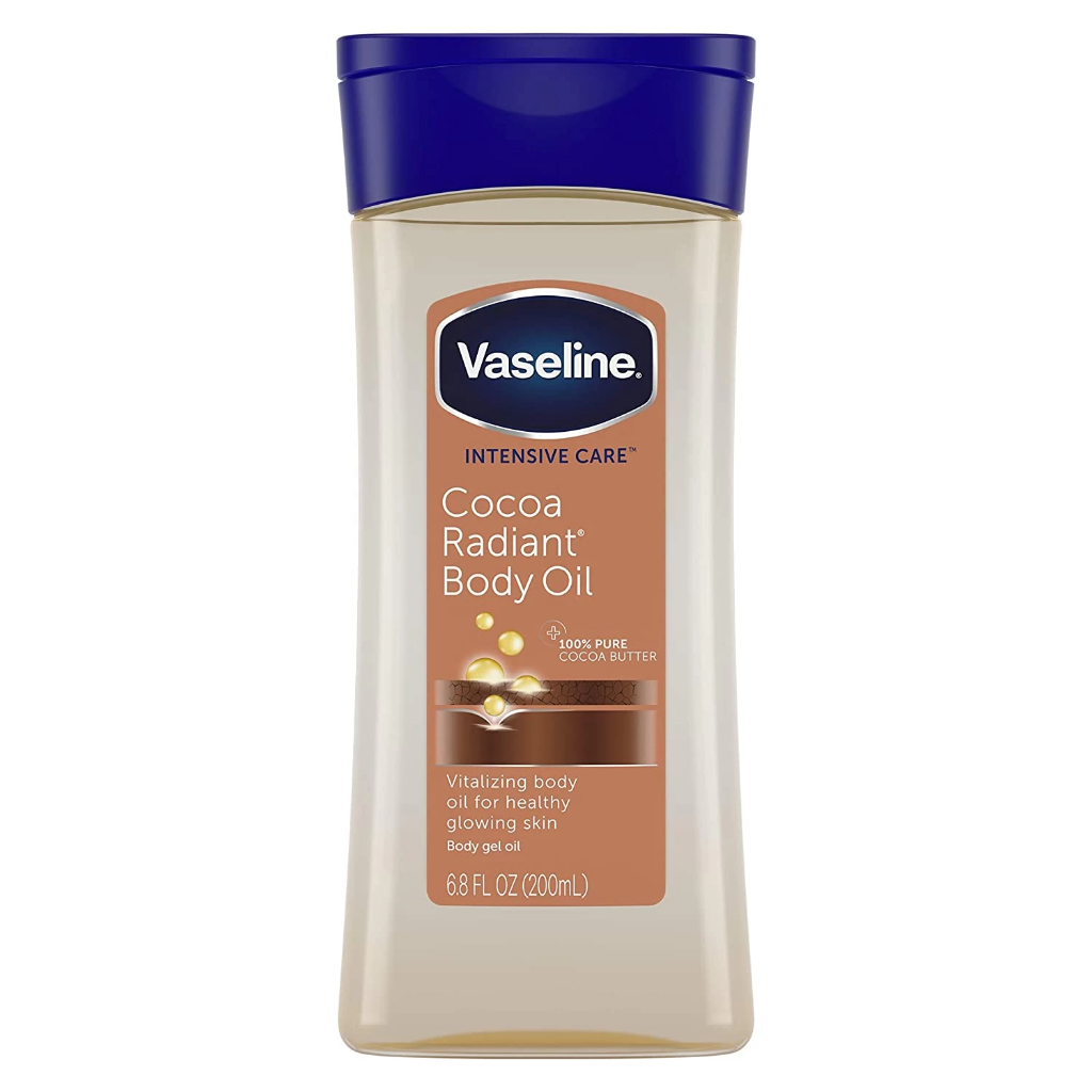 Vaseline Cocoa Radiant Body Oil 200ml فازلين زيت الجسم المشع بالكاكاو - 200 مل 