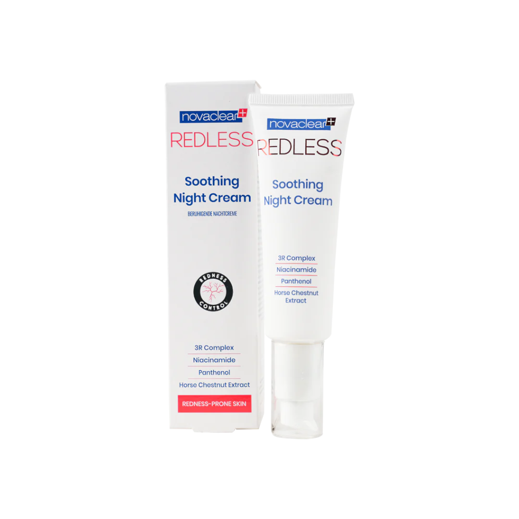 novaclear Redless Soothing Night cream 50ml نوفاكلير كريم مضاد للاحمرار 50 مل