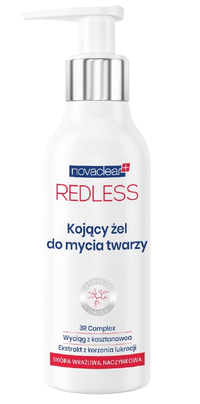 novaclear redless soothing facial cleanser 150ml نوفاكلير ريدليس غسول مهدئ للوجه 150 مل