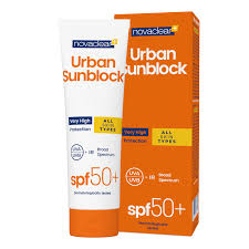 novaclear Urban Sunblock Sensitive skin Spf50 40ml نوفاكلير اوربان سن بلوك حماية من الشمس +50 50 مل