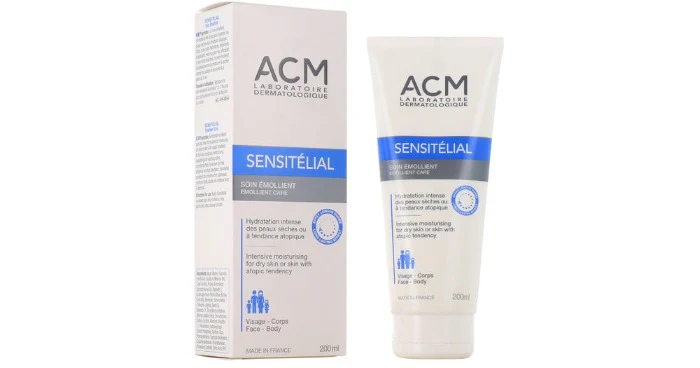 acm sensitelial emollent care 200ml اي سي ام كريم مرطب للوجه و الجسم - 200 مل