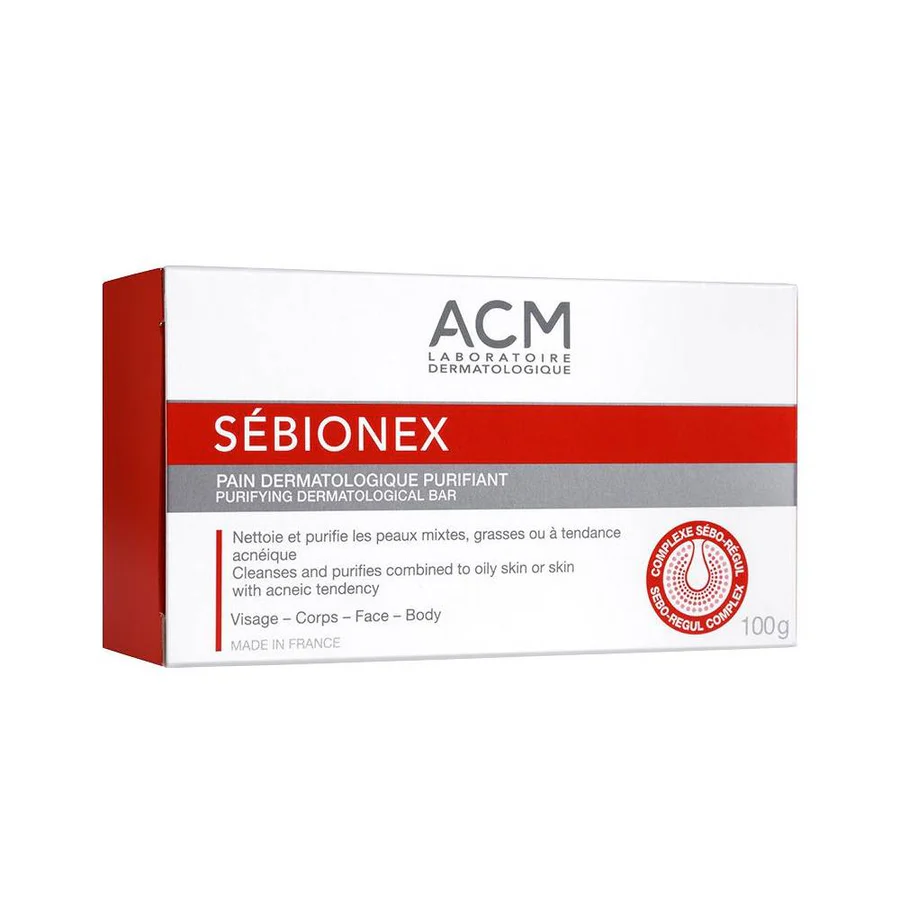 ACM SEBIONEX PURIFING BAR 100g اي سي ام صابون منقي للوجه 100 غرام