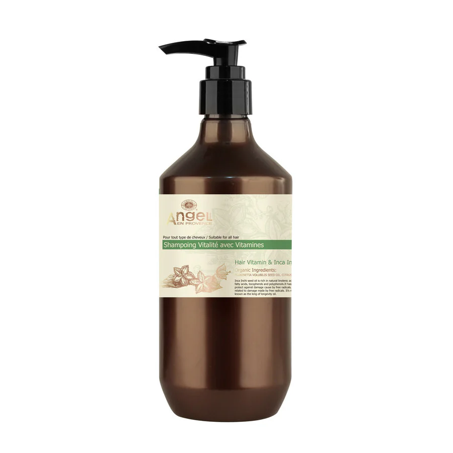 angel hair vitamin &inca inchi oil shampoo 400ml انجيل شامبو غني بالفيتامينات مضاد للحكة 400 مل