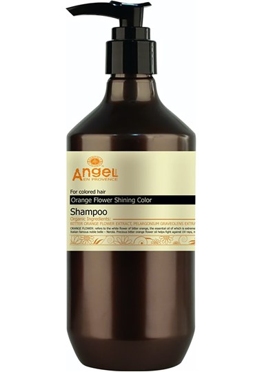 angel orange flower shining color shampoo 400ml
