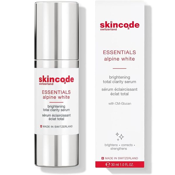 skincode essentials alipne white brightening total clarity serum 30ml