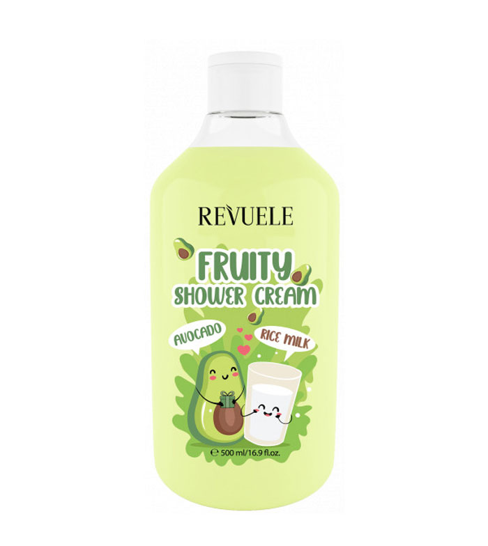 revuele fruity shower cream avocado and rice milk 500ml