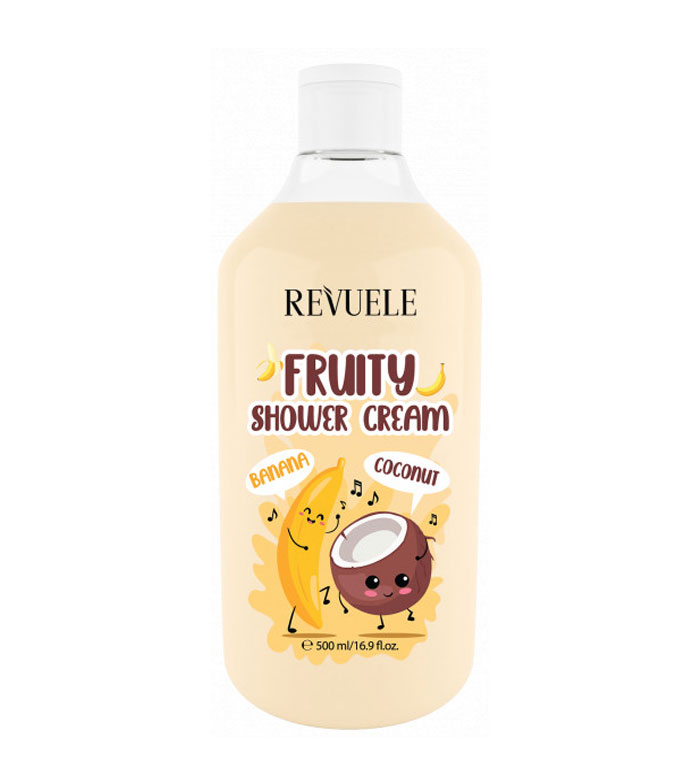 revuele fruity shower cream banana and coconut 500ml