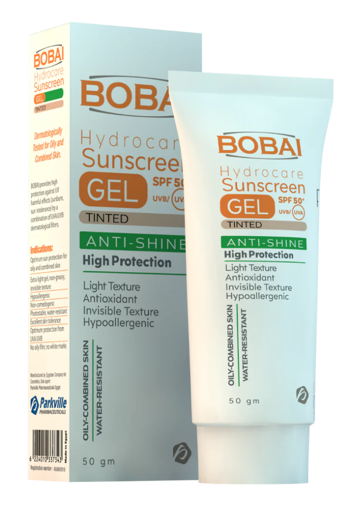 bobai sunscreen gel spf 50 tinted 50g