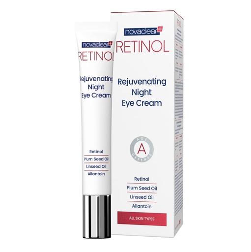 novaclear RETINOL Rejuvenating Night Eye Cream 15 ml نوفاكلير ريتنول كريم للعيون 15 مل