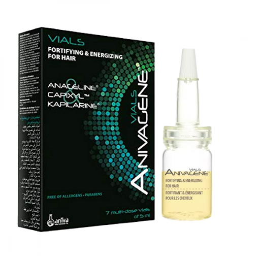 ANIVAGENE VIALS FORTIFYING & ENERGIZING FOR HAIR 7*5 ml انيفاجين فيالز مقوية ومنشطة للشعر