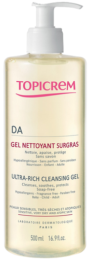 TOPICReM DA PROTECT ULTRA-RICH CLEANSING GEL 500 ML