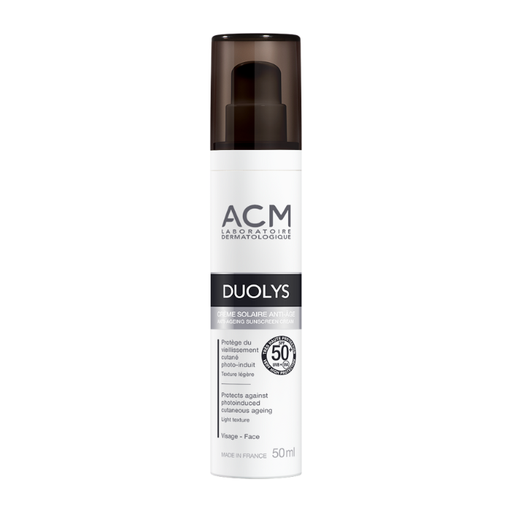 ACM DUOLYS ANTI-AGING SUNSCREEN CREAM 50ml اي سي ام دوليوس كريم واقي للشمس مقاوم لعلامات التقدم بالسن 50 مل