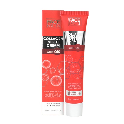 FACEFACTS COLLAGEN NIGHT CREAM WITH Q10 50mL;