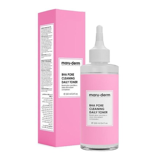 maru.derm BHA PORE CLEANING DAILY TONER 250 ml مارو.ديرم تونر أحماض ال BHA لتنقية الوجه يوميا - 250 مل