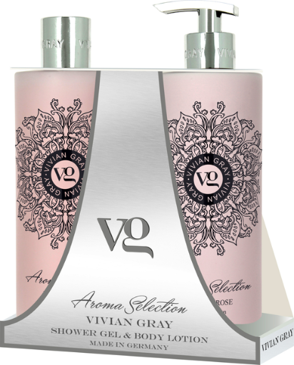 VIVIAGRAY LOTUS & ROSE body lotion + bath & shower gel