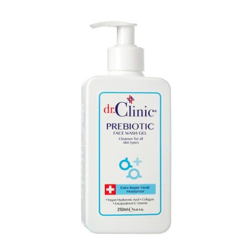 dr.Clinic PREBIOTIC FACE WASH GEL Cleanser for all skin types 250ml