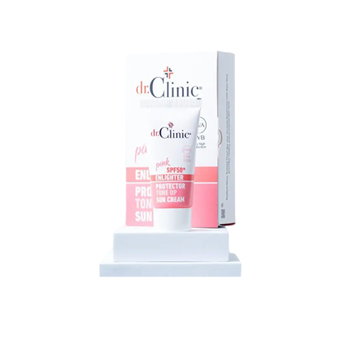 dr.Clinic pink SPF50+ ENLIGHTER PROTECTOR TONE UP SUN CREAM 50mL