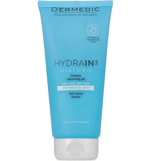 dermedic hydrain 3 creamy cleansing gel 200ml ديرمادك جل غسول كريمي مرطب للبشرة 200 مل