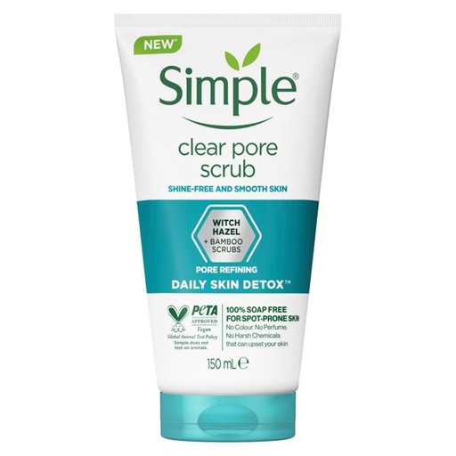 simple clear pore scrub 150ml