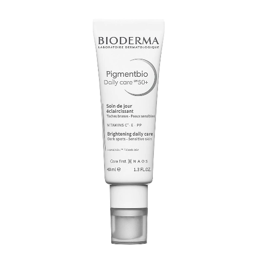 bioderma pigmentbio brightening daily care 50spf 40ml بايوديرما بيجمنتبيو كريم تفتيح للعناية اليومية بعامل حماية من الشمس 50+ 40مل