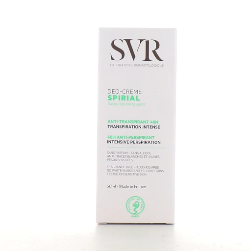 SVR spirial deo-creme 50 ml اس في ار كريم مضاد للتعرق لمدة 48 ساعة - 50 مل 