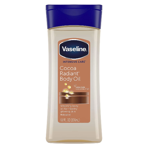 Vaseline Cocoa Radiant Body Oil 200ml فازلين زيت الجسم المشع بالكاكاو - 200 مل 
