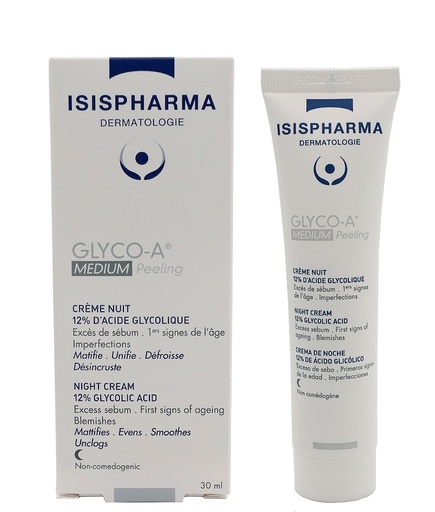 isispharma glyco-a medium peeling 30ml ايزيس فارما كريم التقشير المتوسط الليلي 30 مل