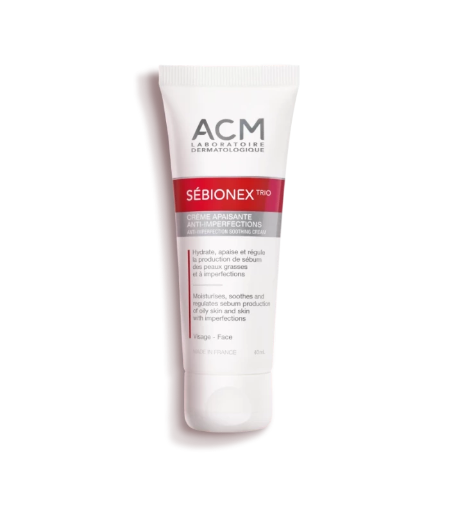 acm sebionex trio anti imperfection cream 40ml اي سي ام كريم معالج للبشرة الدهنية - 40 مل 