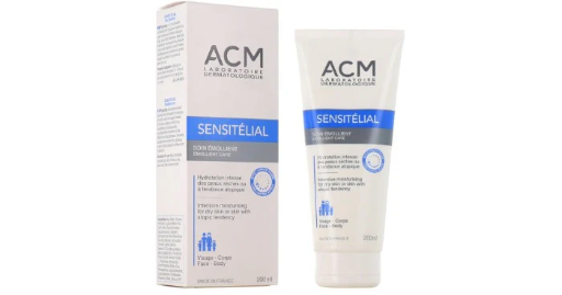 acm sensitelial emollent care 200ml اي سي ام كريم مرطب للوجه و الجسم - 200 مل