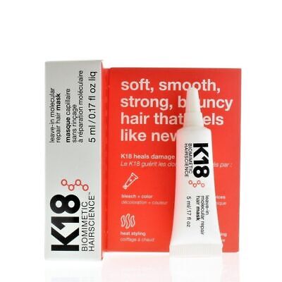 K18 Leave In Consumer Mask 5ml box