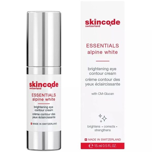 skincode essentials alpine white brightening eye contour cream 15ml