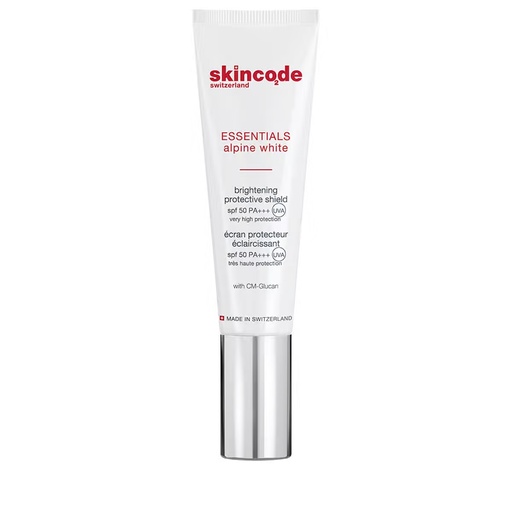 skincode essentials alpine white brightening protective shield spf50 30ml