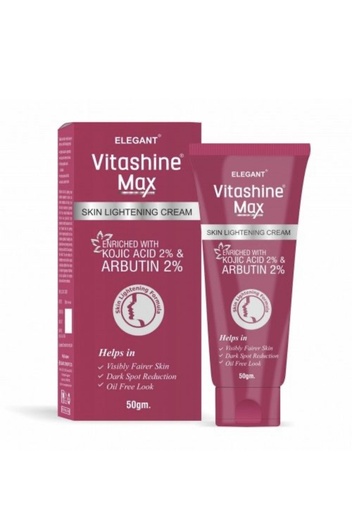 elegant vitashine max kojic acid 2% & arbutin 2% 50g